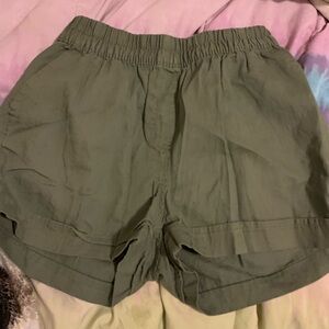 Olive Green Women's Shorts